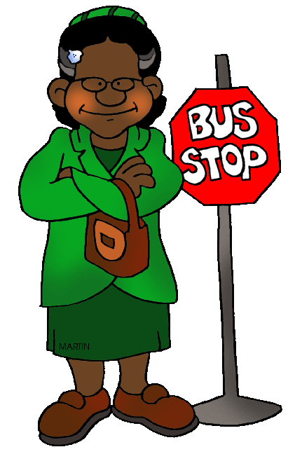 Free Black History Month Clip Art by Phillip Martin, Rosa Parks