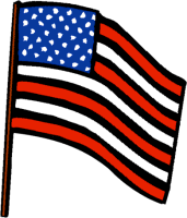 American Flag Ribbon Clipart