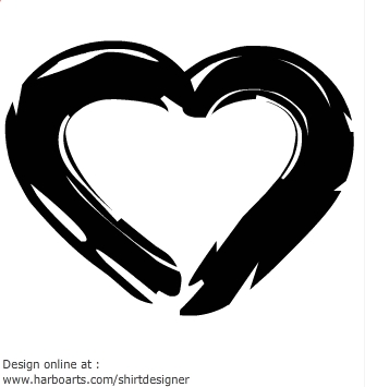 Download : Heart painted - Vector Graphic