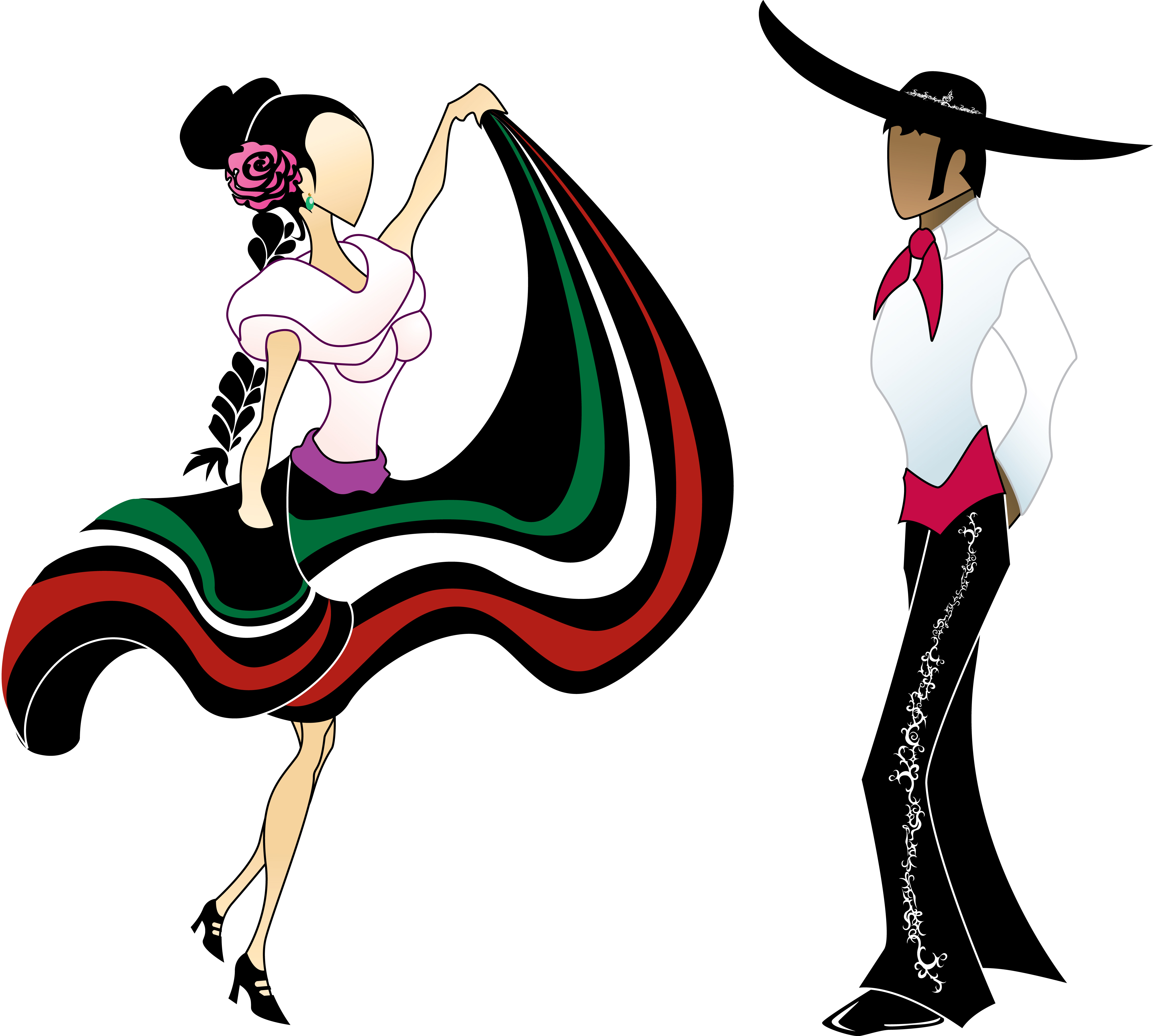 Mexican Dancers Clipart