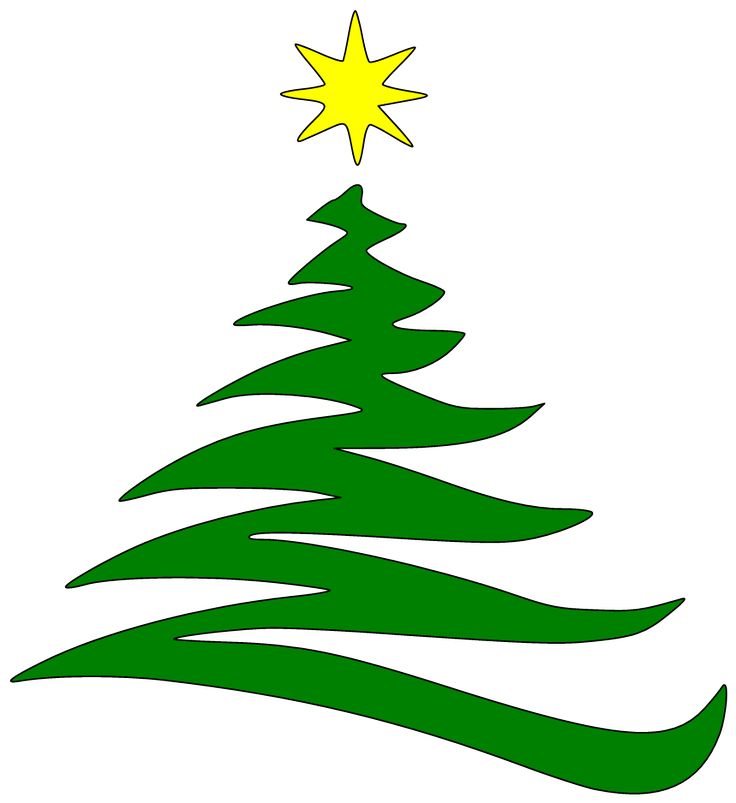 modern christmas tree clip art free - photo #20