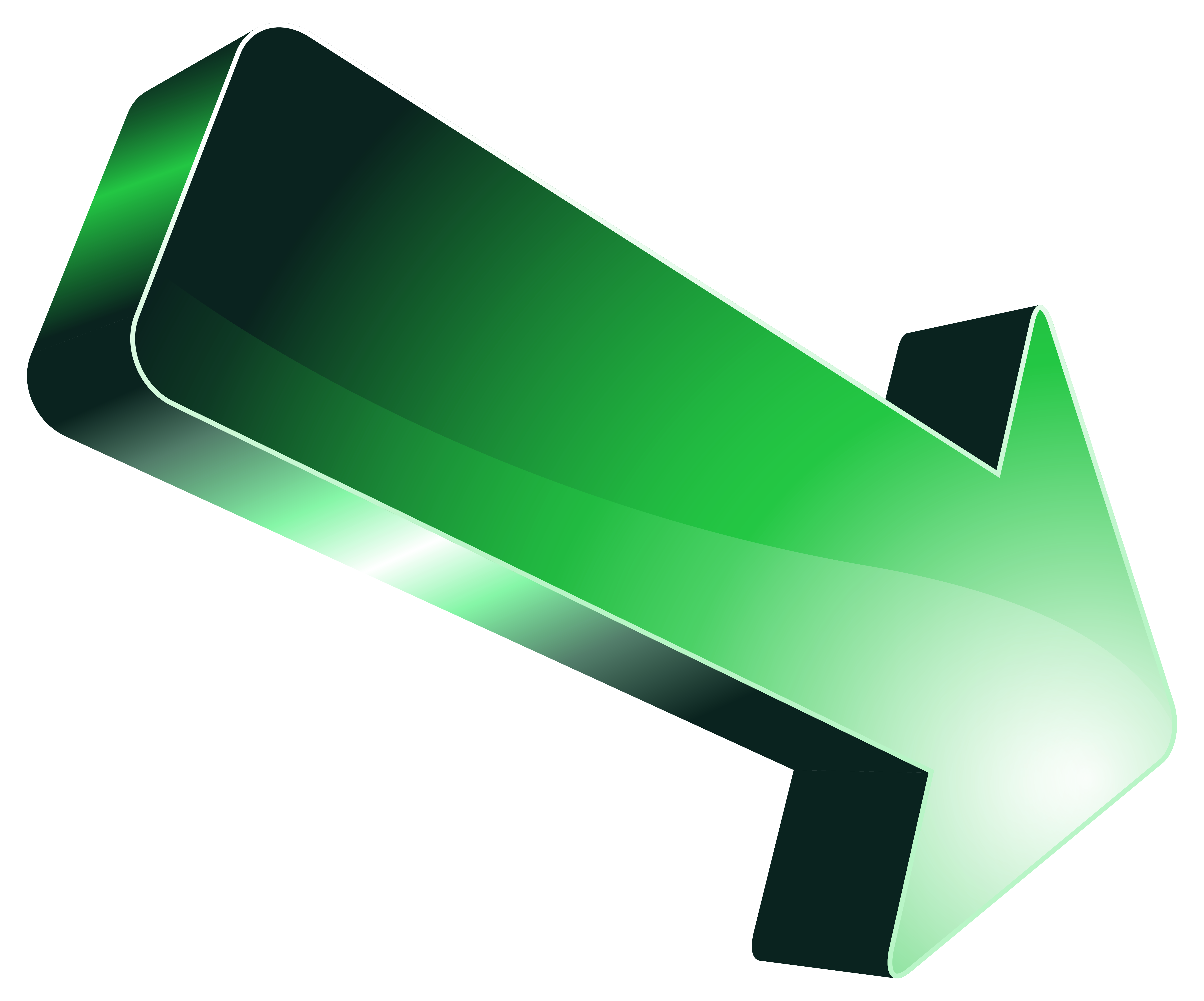 Green Arrow Transparent PNG Clip Art Image