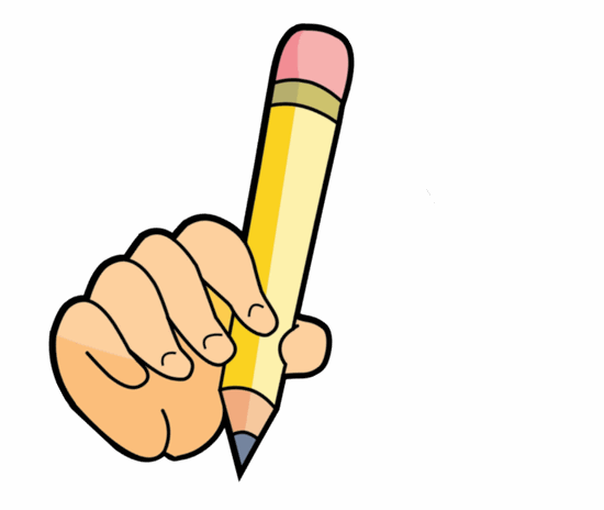 Pencil writing animated clipart
