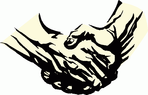 Handshake cartoon hand shake clipart image 2 - Clipartix