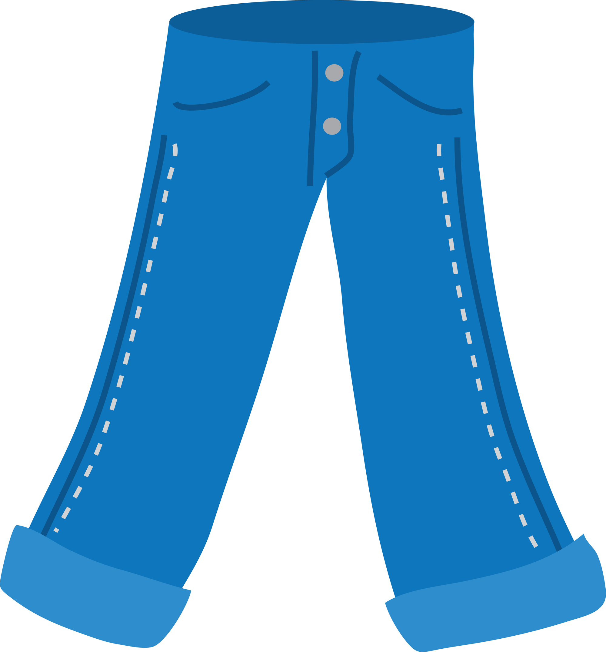 Clipart boy template blue jean pants