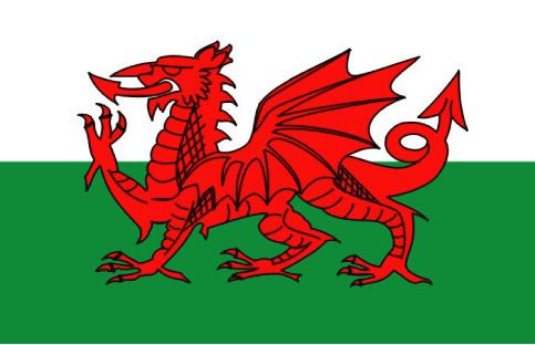 Welsh Flag from the Flags of the World Database.