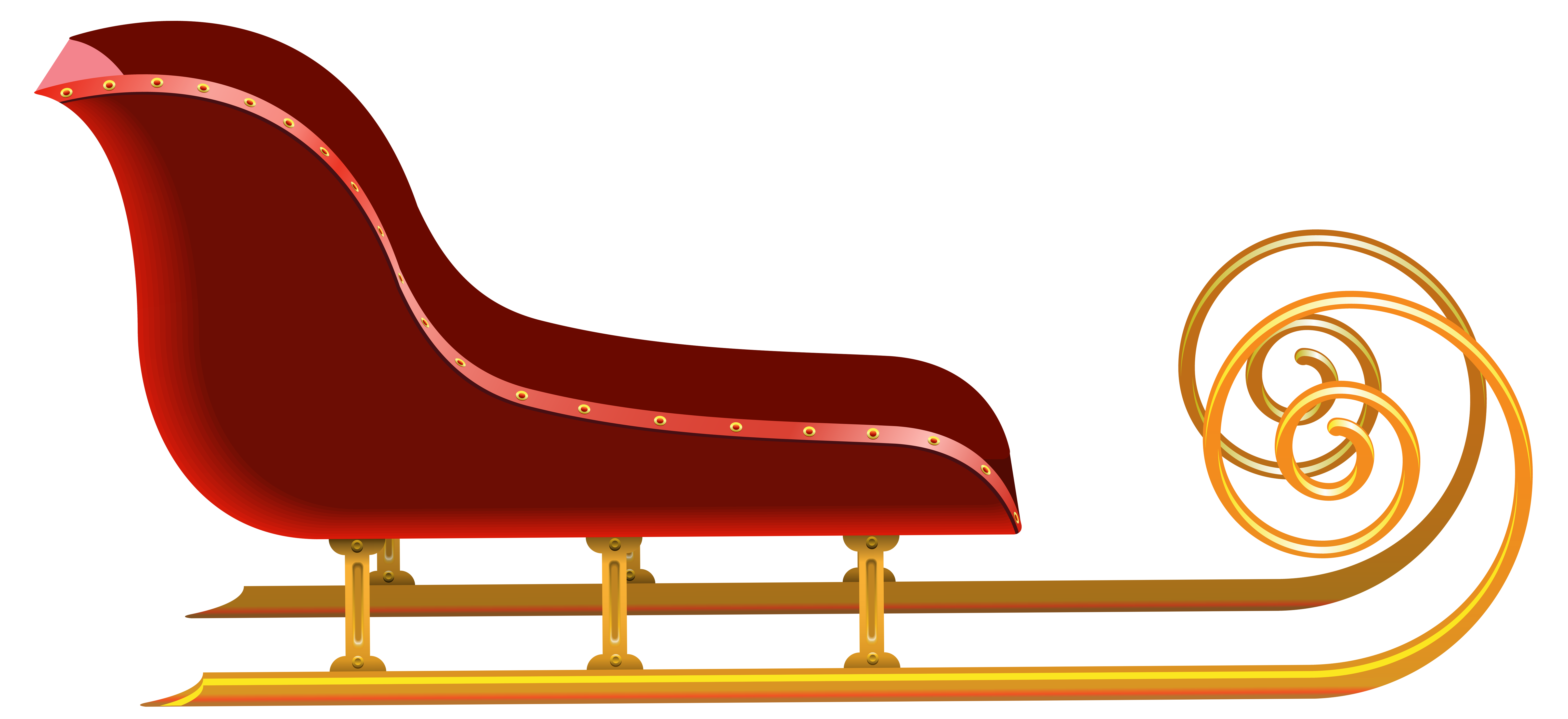 clipart santa and sleigh - photo #45