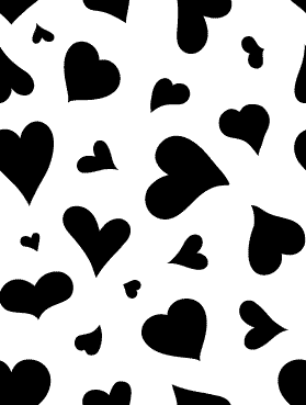 Background Designs Black And White Hearts