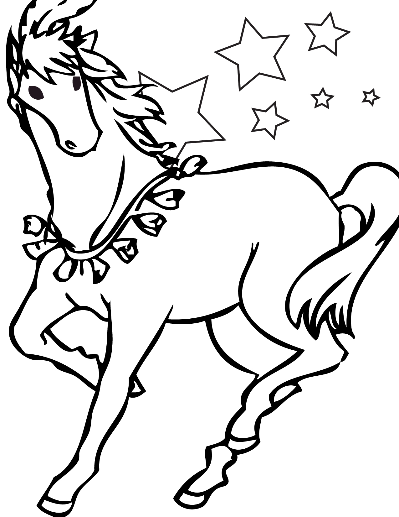 Horse Coloring Book Free - ClipArt Best