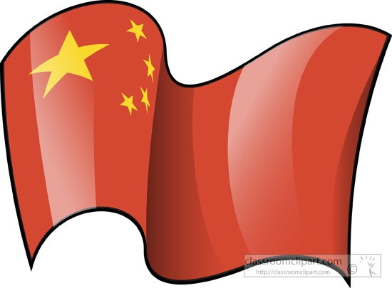 Clipart chinese flag