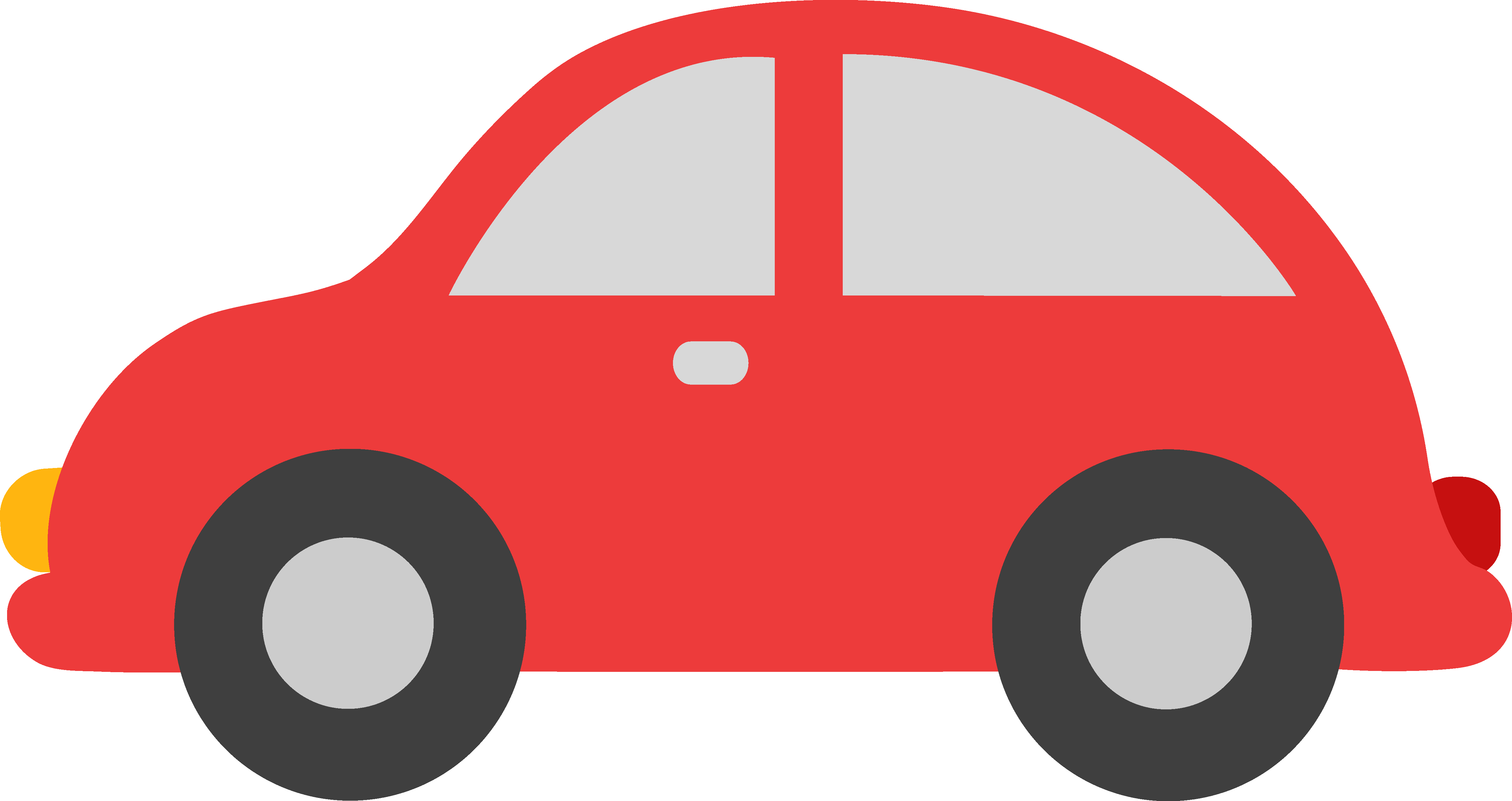 Red toy car clipart