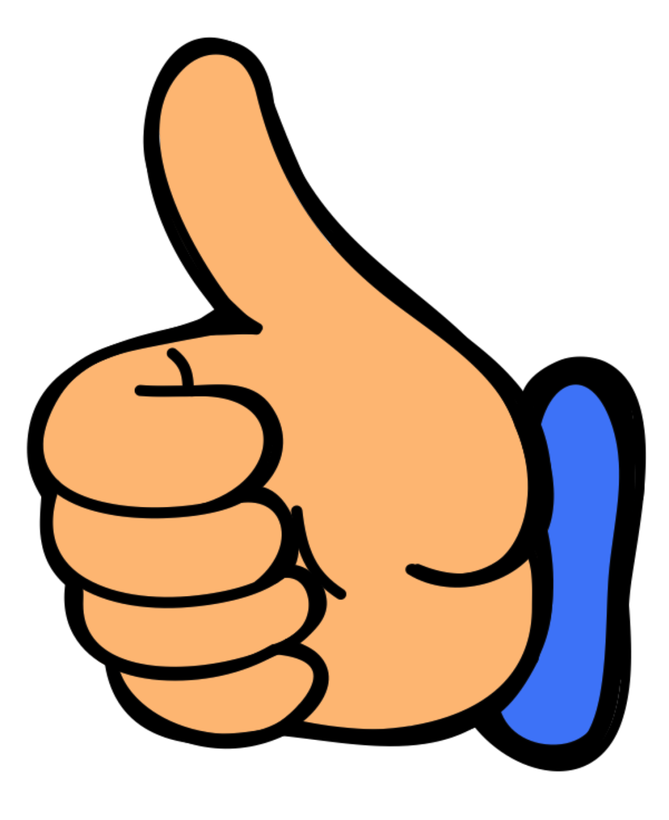 Thumbs up clipart free