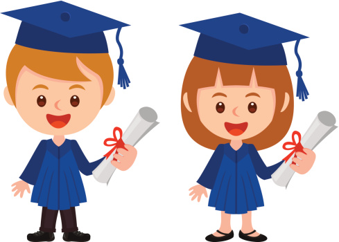 Graduation Child Education Cartoon Clip Art, Vector Images ...