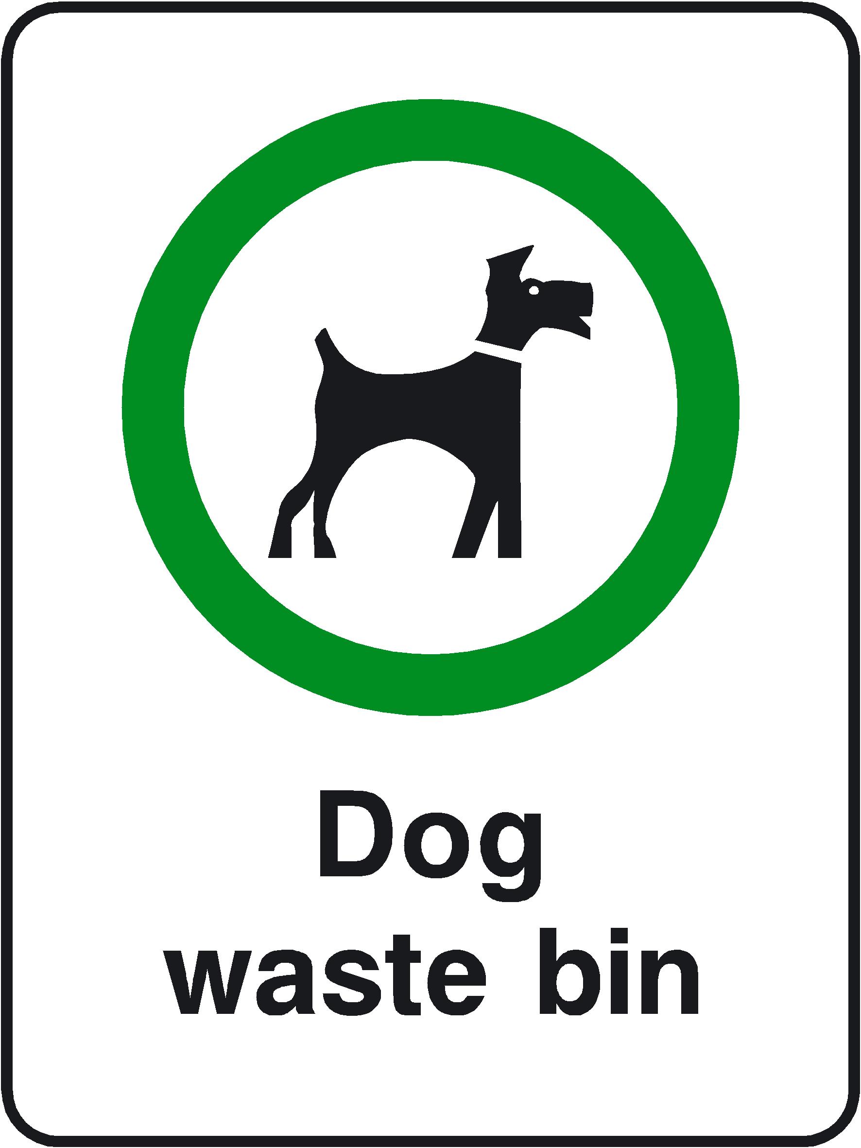 Dog Waste Bin playground safety sign 150x200mm - ClipArt Best ...