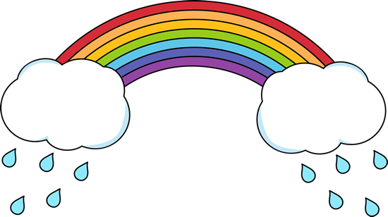 436 views Rainbow And Rain Clipart