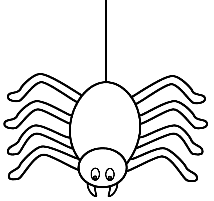Spider outline clip art