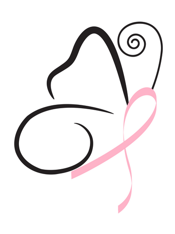 Breast Cancer Ribbon Outline
