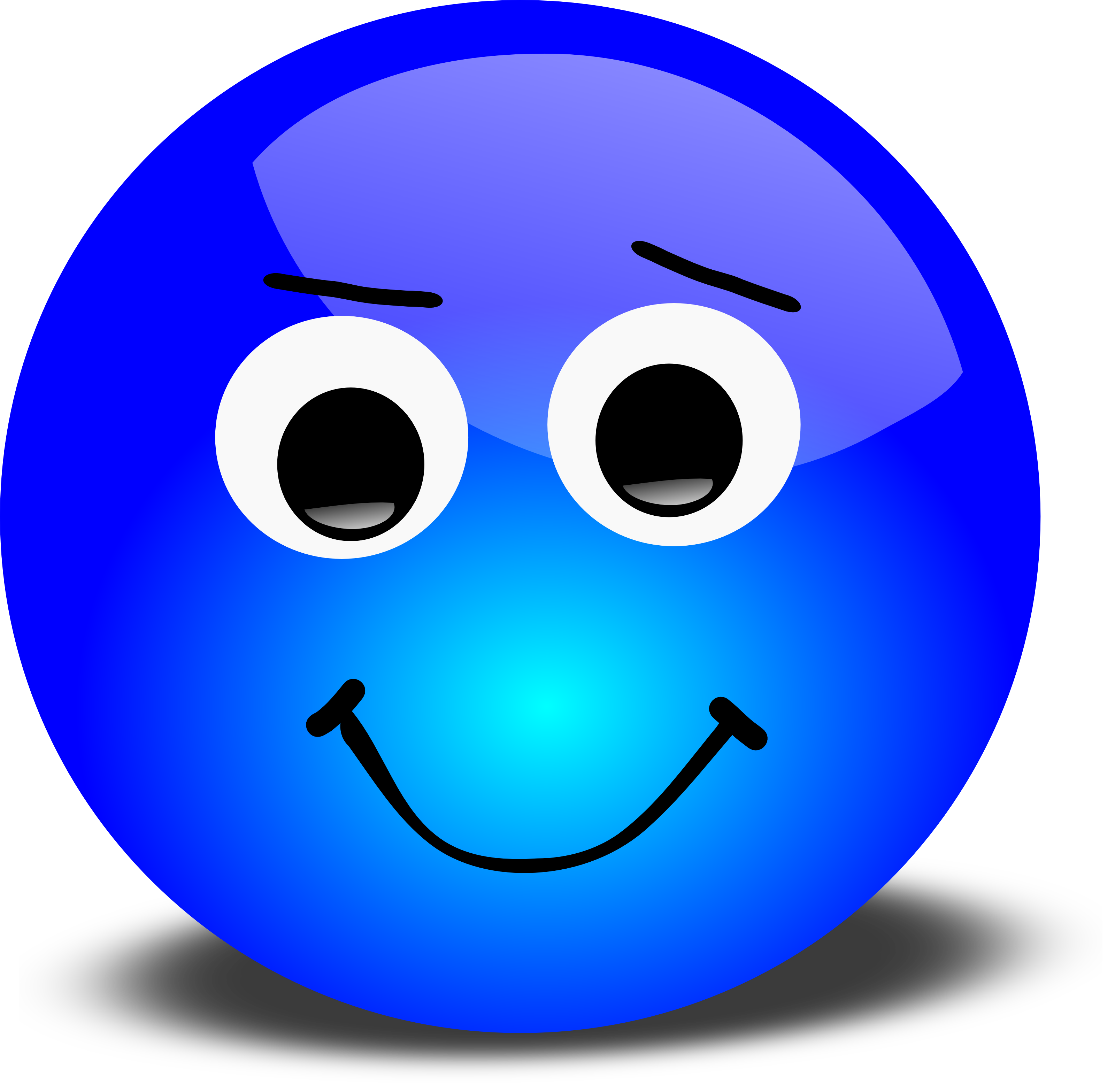 Clipart of happy and sad faces