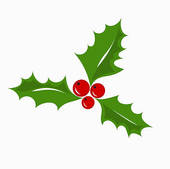 Free christmas clip art holly berries