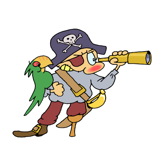 Cartoon pirate clipart