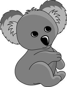 Koala Clipart Image Cartoon Baby Koala Bear