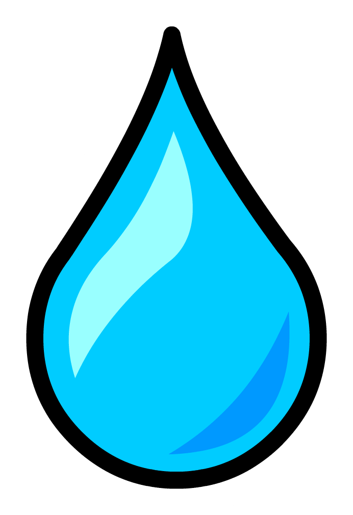 Water drop clipart transparent