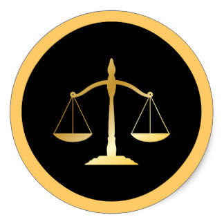 Lawyer Symbol Stickers | Zazzle