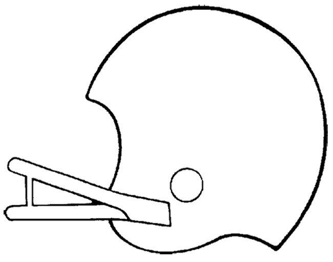 Printable Picture Of Football Helmet Page 1