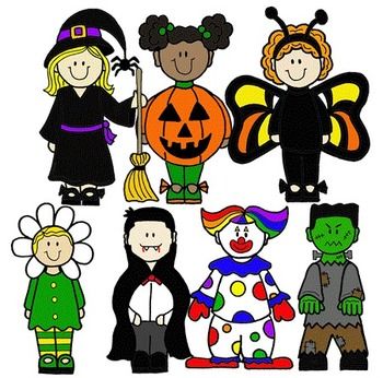 Halloween Costumes Clipart - Tumundografico