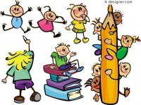 cartoon Children school theme | Page 1 | Free Material Download