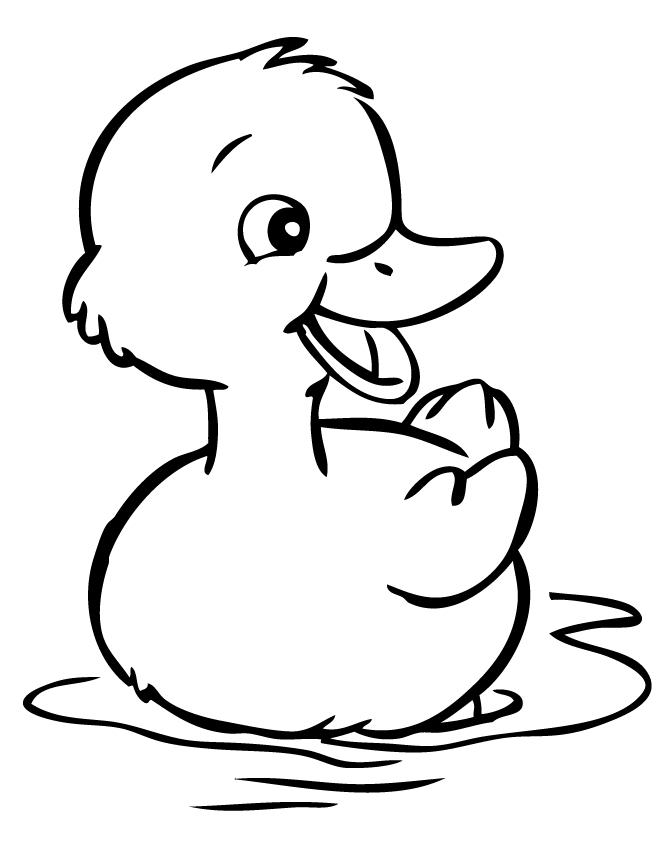 Adorable Baby Duck Coloring Pages | Kids Aim