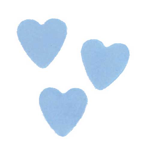 Royal Blue Heart Confetti, 1/4" Metallic Blue Confetti Hearts by ...