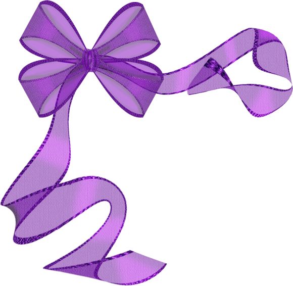 Pink and purple bow clipart image #3989