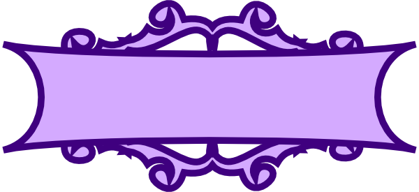 Purple Banner Clipart