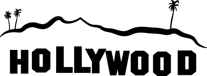 Hollywood sign clip art