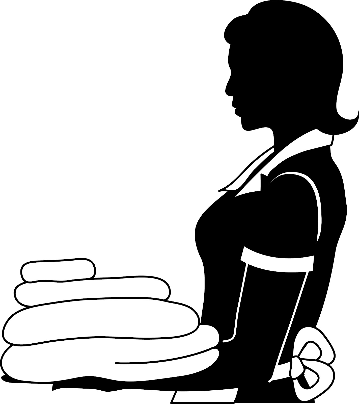 Cleaning maid clipart