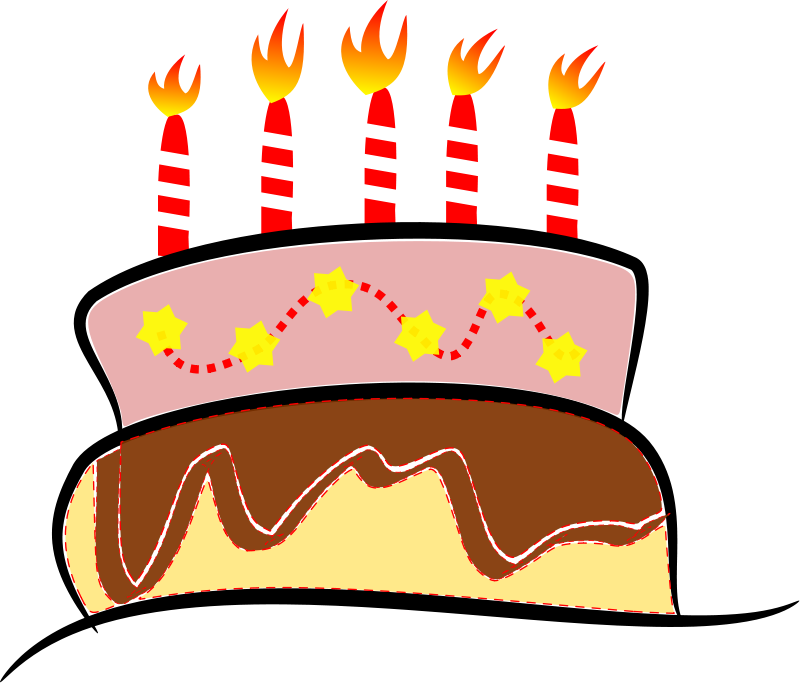 Happy Birthday Cake Clip Art Vector Png And Gif | 2! Happy ...