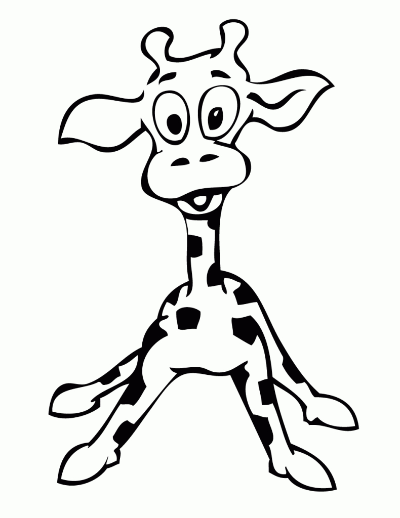 Cartoon Giraffe Drawing - Drawing Art Library