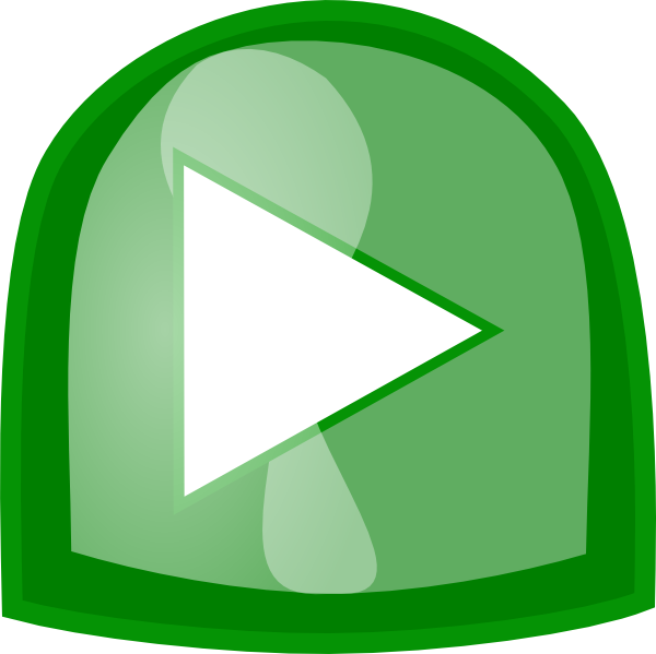 Green Play Button Clip Art - vector clip art online ...