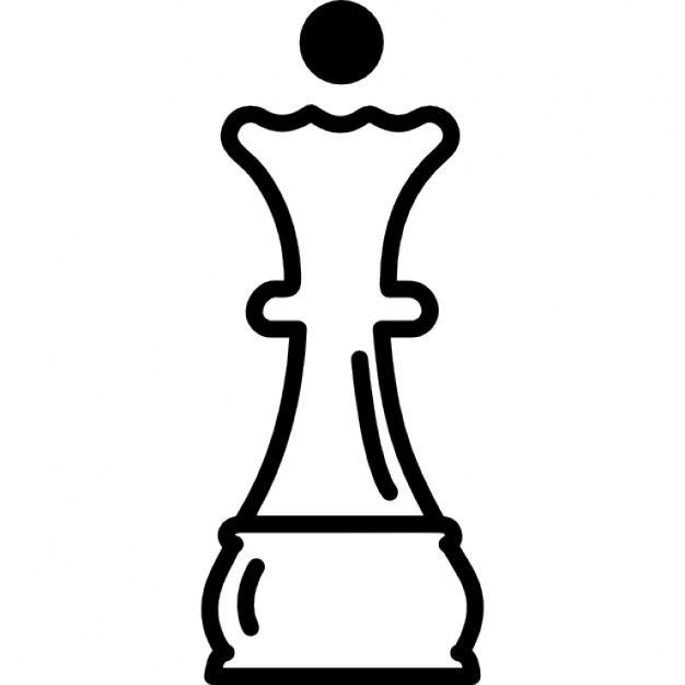 Queen chess piece outline Icons | Free Download