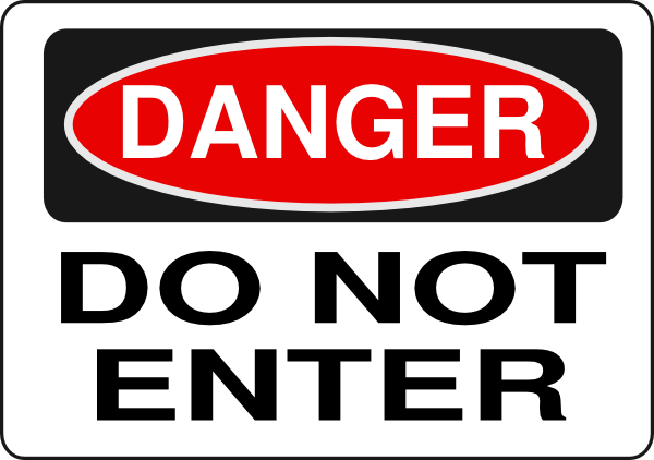 Do Not Enter Signs Free - ClipArt Best