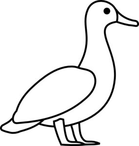 duck clipart outline – Clipart Free Download