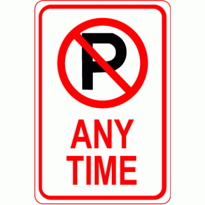 No Parking Universal Symbol Sign