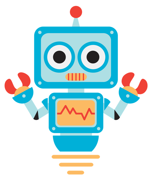 Animated robot clipart