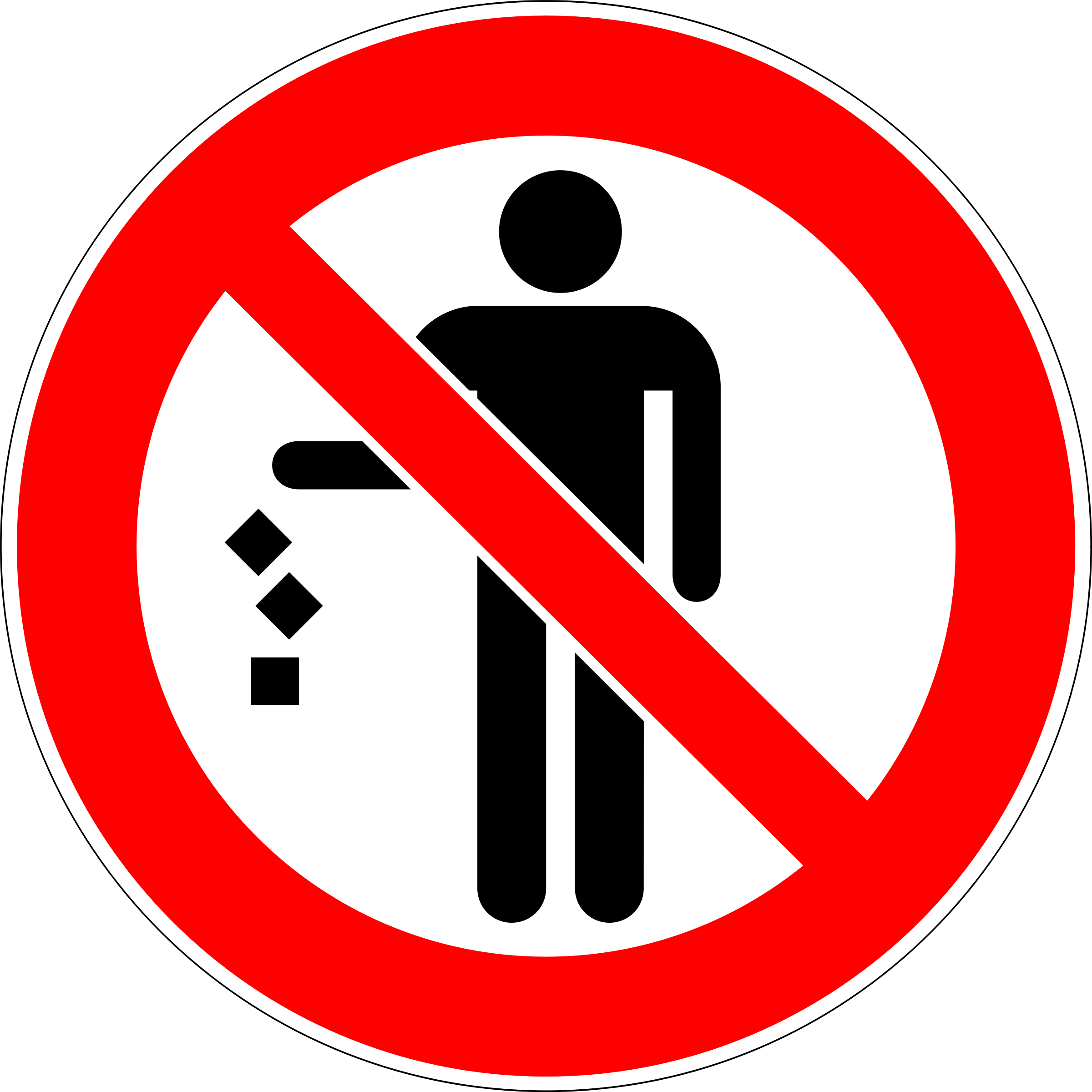 Clipart - Do not litter