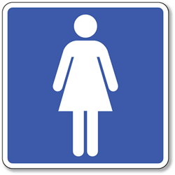 Buy Womens Room Symbol Sign - 8x8