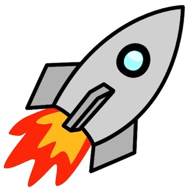 Rocket Clipart Black And White - Free Clipart Images