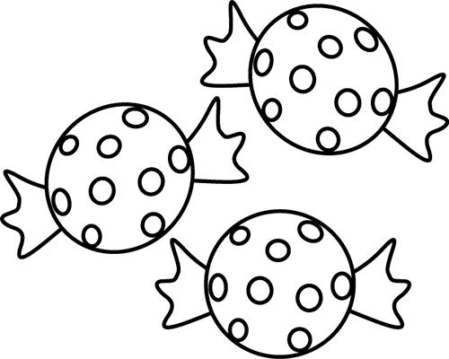 Candy Clipart Black And White - Free Clipart Images