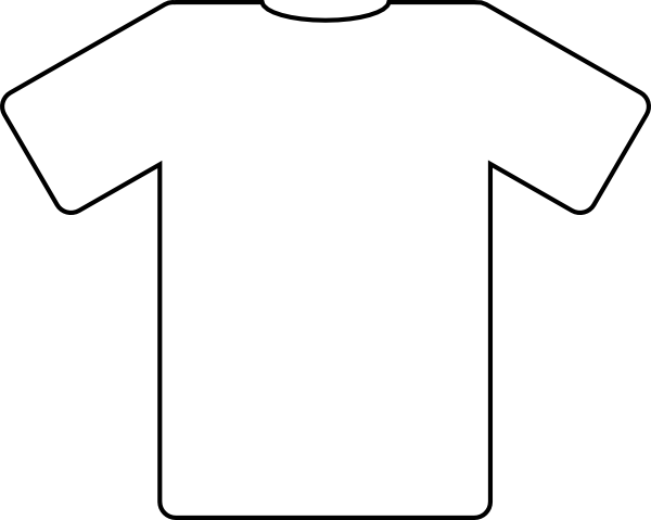 white tshirt with black lines