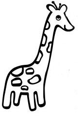 Giraffe clipart outline - ClipartFox